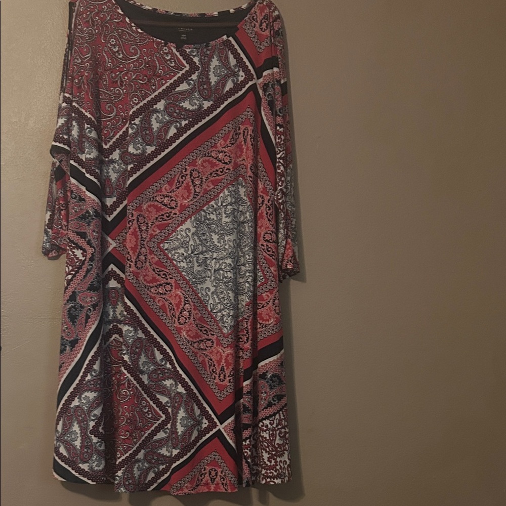 Paisley Print Women's Dress